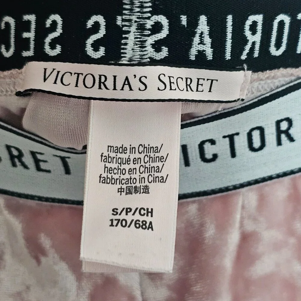 Victoria's Secret Crushed Velvet Blush Pink Soft Bike Short Elastic Waistband